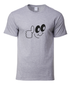 Thumbs-Up Shirt (Gray, XL)