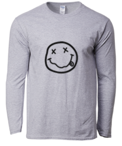 Smiley Pullover (Gray, XL)